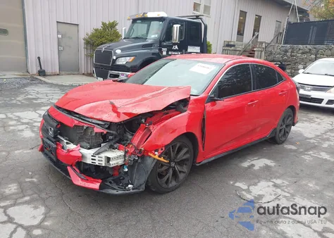 2017 Honda Civic Sport from USA, damaged, VIN SHHFK7H43HU205554